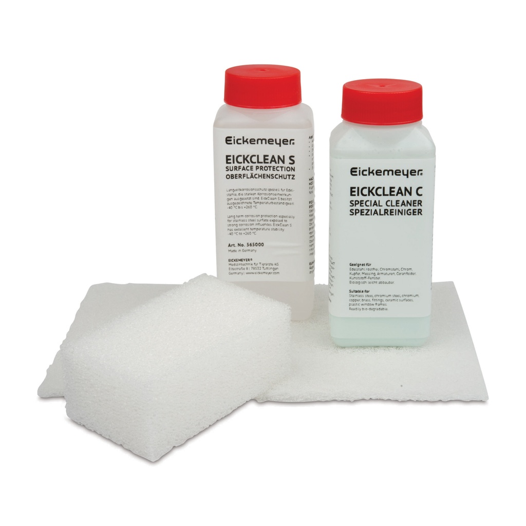 Eickemeyer rvs-care set voor reiniging van RVS tafels 250 ml