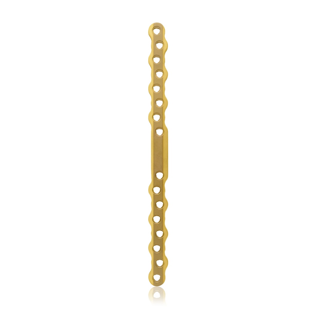 EickLoxx S-Typ botplaat 16-gats, 180 x 12 x 4,5 mm, Titan gold