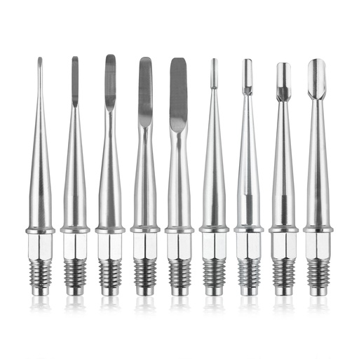 [175090] Dentanomic, volledige set met 5 luxator en 4 elevator tips