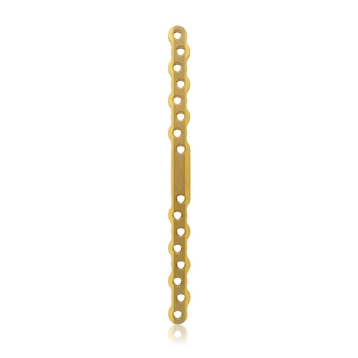 [187758] EickLoxx S-Typ botplaat 16-gats, 180 x 12 x 4,5 mm, Titan gold