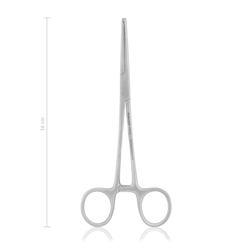 [142516] arterieklem Kocher-Ochsner, 16 cm, gebogen 1x2 tanden 